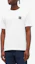 Shop STONE ISLAND 簡約版型男女短袖圓領T恤 白色 741524113-V0001