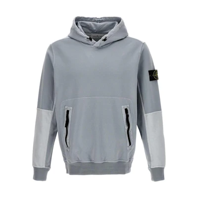 Stone Island Color Block Pullover Hoodie Men’s Grey 801565777-V0041