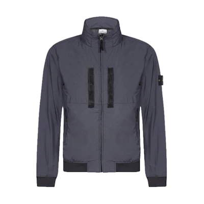Stone Island Colorblock Fitted Stand Collar Jacket Grey 741542631-V0057