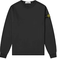 Stone Island Compass Badge Black Crewneck Sweatshirt Long Sleeve 731564450-V0029 Stone Island Compass Badge Black Crewneck Sweatshirt Long Sleeve 731564450-V0029
