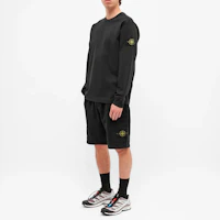 Lookbook 石岛罗盘标志黑色圆领长袖卫衣 731564450-V0029