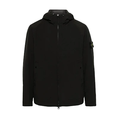 Stone Island Compass Badge Black Zip Hoodie Jacket POIZON240621904