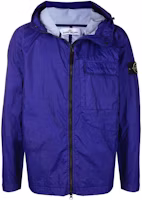 Stone Island Compass Badge Blue Windbreaker Jacket for Men - Fall Season 761540223-V0022 Stone Island Compass Badge Blue Windbreaker Jacket for Men - Fall Season 761540223-V0022