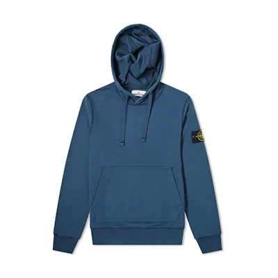 Stone Island Compass Badge Pullover Sweatshirt Men’s Blue. 721564151-V0028