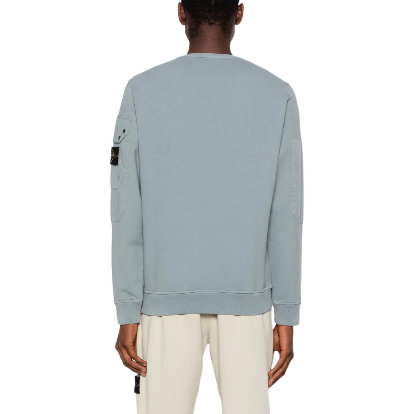 Purchase 石头岛指南针标志男女同款圆领羊毛衫 - 秋冬鼠尾草绿色 811563920-V0066