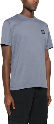 스톤아일랜드 컴퍼스 로고 크루넥 티셔츠 남성 블루 811524113-V0046 Purchase 스톤아일랜드 컴퍼스 로고 크루넥 티셔츠 남성 블루 811524113-V0046