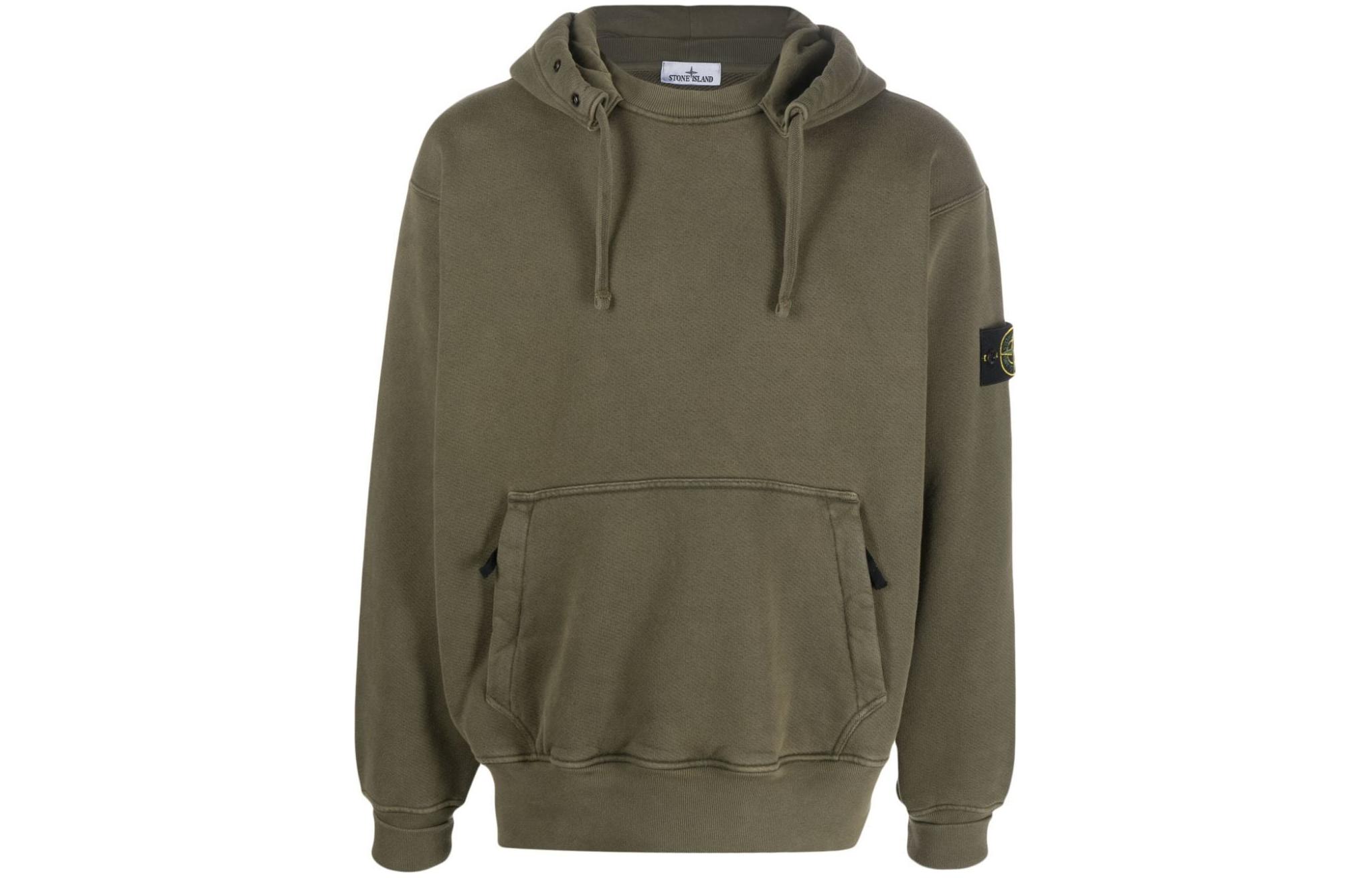 Stone Island Compass Logo Green Hoodie Unisex Long Sleeve 791566455-V0158