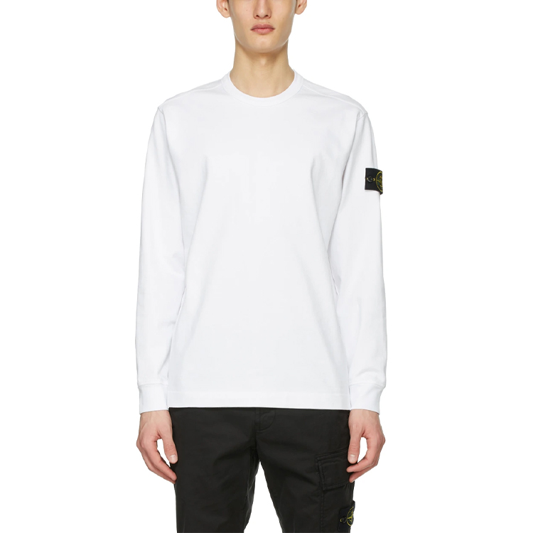 Stone Island Compass Logo Loose Fit Long Sleeve T-Shirt Men’s White 741564450-V0001 圖 4