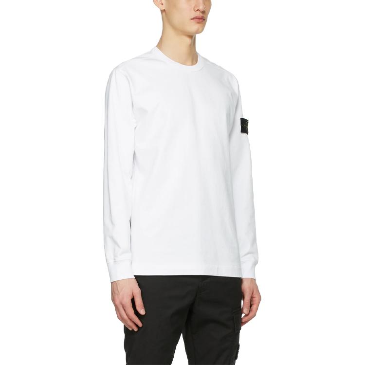 Stone Island Compass Logo Loose Fit Long Sleeve T-Shirt Men’s White 741564450-V0001 圖 6