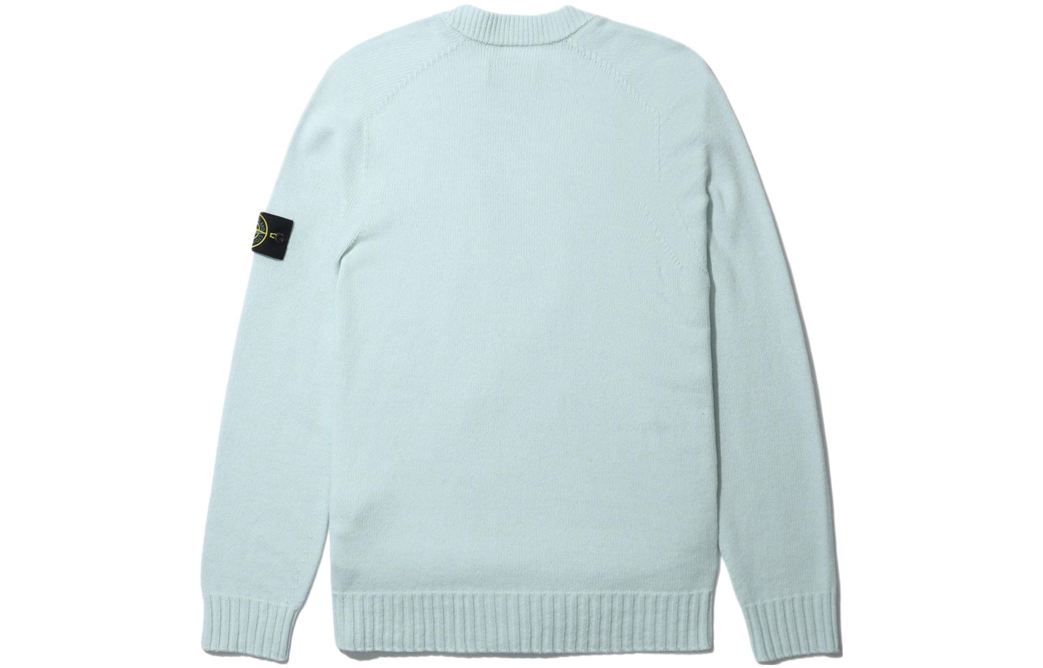 Lookbook 스톤 아일랜드 컴파스 패치 가디건 울 스웨터 라이트 그린 7515504A3-V0052