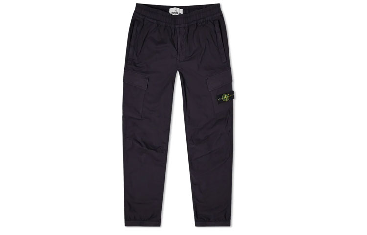 Stone Island Compass Patch Cargo Pants Navy Blue  Casual Pants 741531303-V0020 圖 2