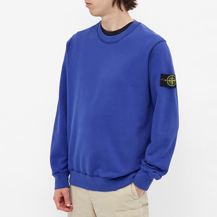 Stone Island Compass Patch Crewneck Sweatshirt FW21  Blue 751563020-V0043 圖 4