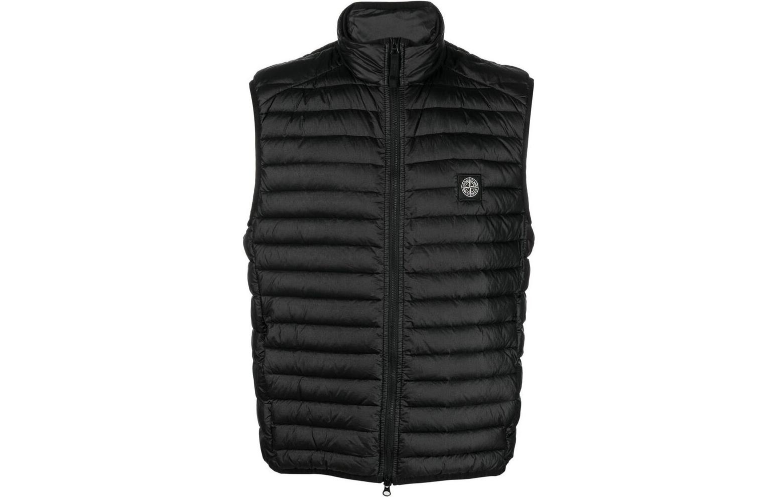 Stone Island Compass Patch Down Vest Black -  Sleeveless Jacket 7715G0224-V0029 圖 2