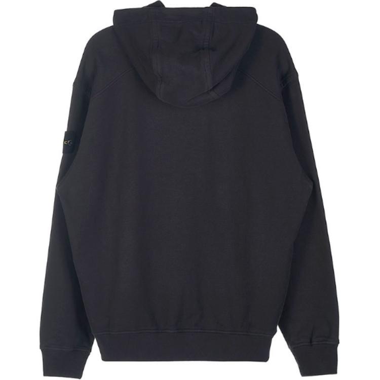Stone Island Compass Patch Hoodie  Black Long Sleeve Sweatshirt 771561820-V0065 圖 3