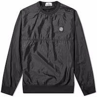 Order STONE ISLAND Compass Patch Nylon Crewneck Pullover Sweatshirt Black 711563036-V0029