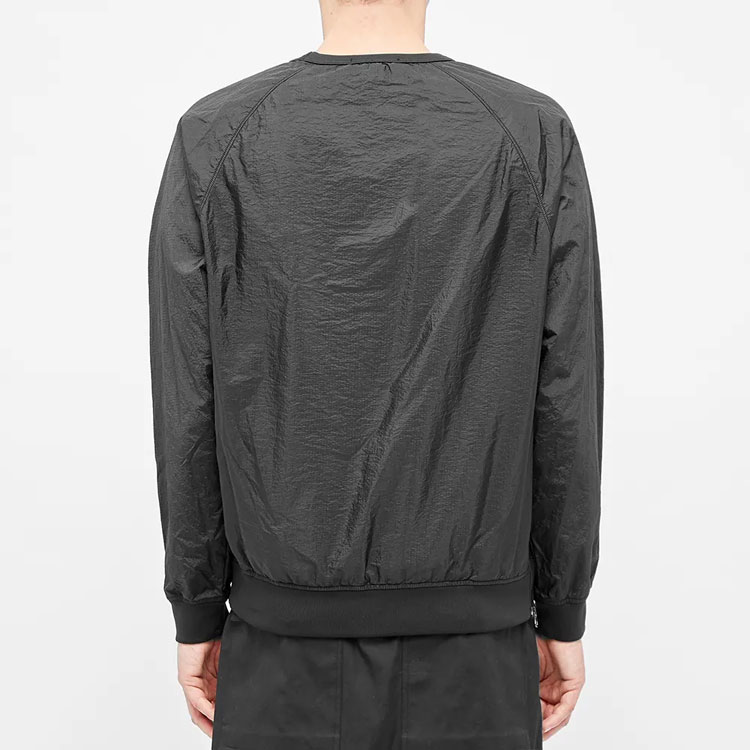 STONE ISLAND Compass Patch Nylon Crewneck Pullover Sweatshirt  Black 711563036-V0029 圖 6
