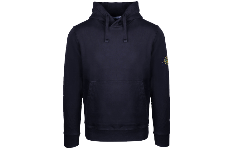 Stone Island Compass Patch Pullover Hoodie Navy Blue - 721564151-V0020 圖 3