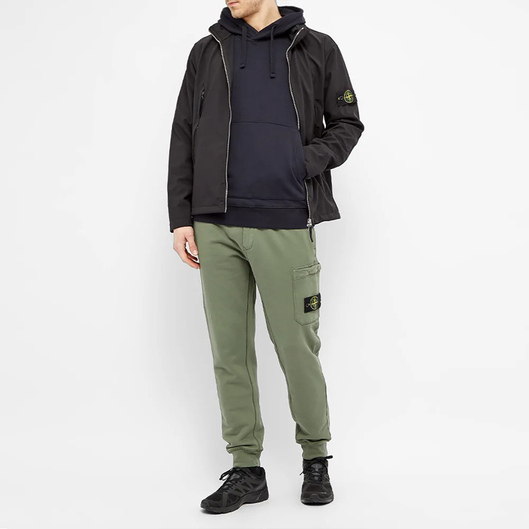 Stone Island Compass Patch Pullover Hoodie Navy Blue - 721564151-V0020 圖 6