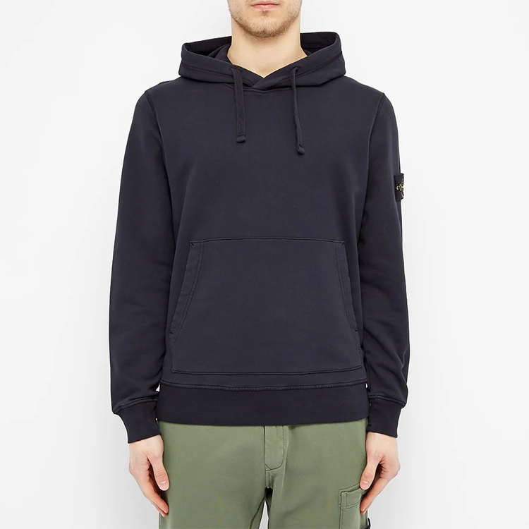 Stone Island Compass Patch Pullover Hoodie Navy Blue - 721564151-V0020 圖 7