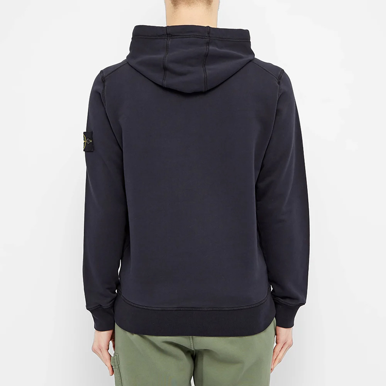 Stone Island Compass Patch Pullover Hoodie Navy Blue - 721564151-V0020 圖 8