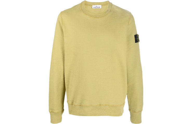 Order STONE ISLAND 羅盤標誌黃色圓領套頭衛衣 FW21 751563020-V0098