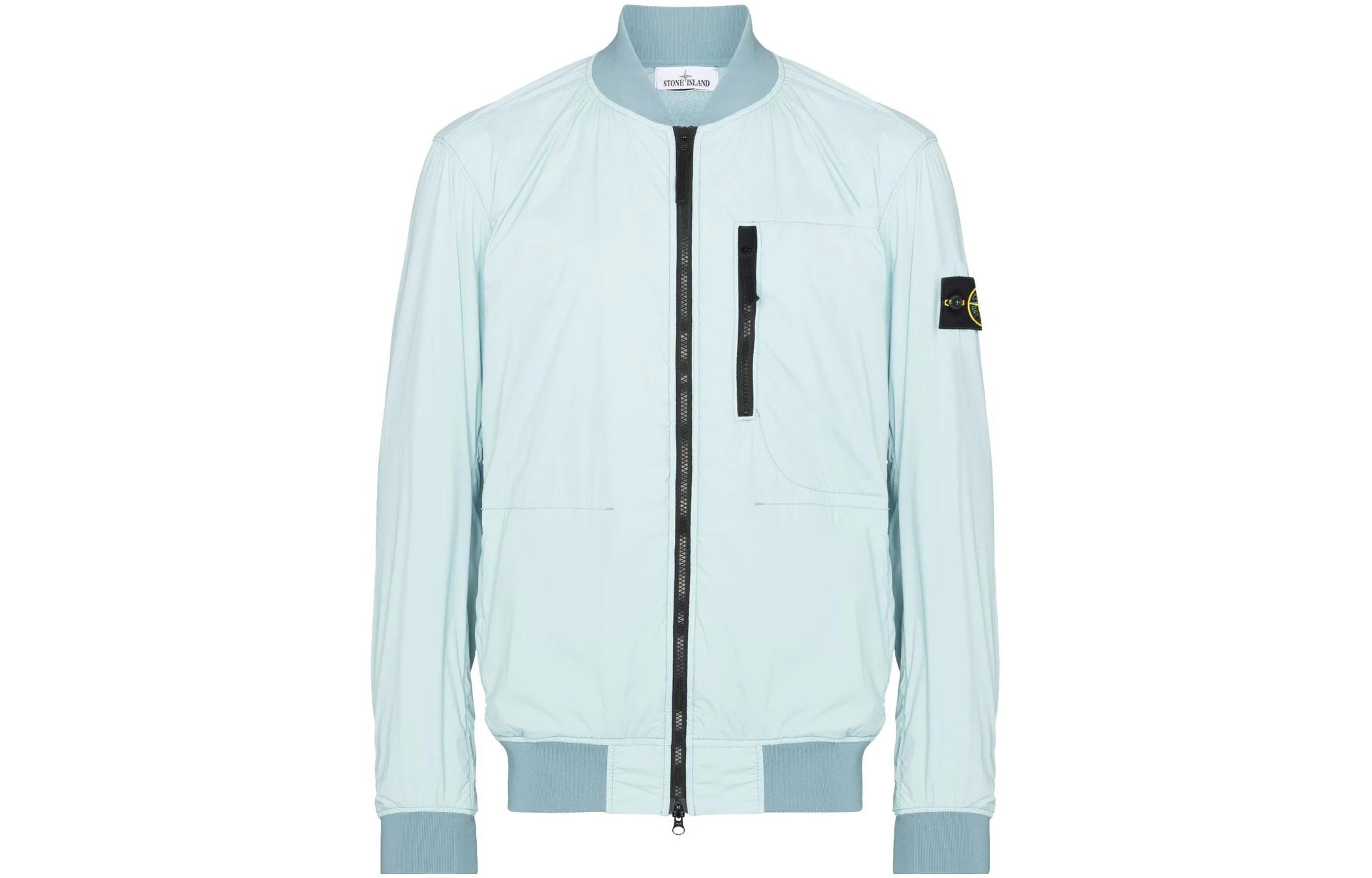 Stone Island Compass Patch Solid Color Flight Jacket 761541331-V0044