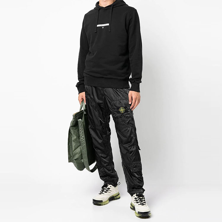 STONE ISLAND Compass Patch Straight Cargo Pants Black . 751531021-V0029 圖 3