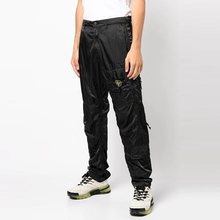 STONE ISLAND Compass Patch Straight Cargo Pants Black . 751531021-V0029 圖 5