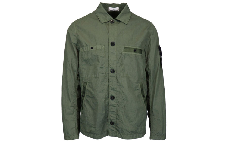 STONE ISLAND Compass Patch Utility Jacket Military Green Menswear 721544229-V0058 圖 2
