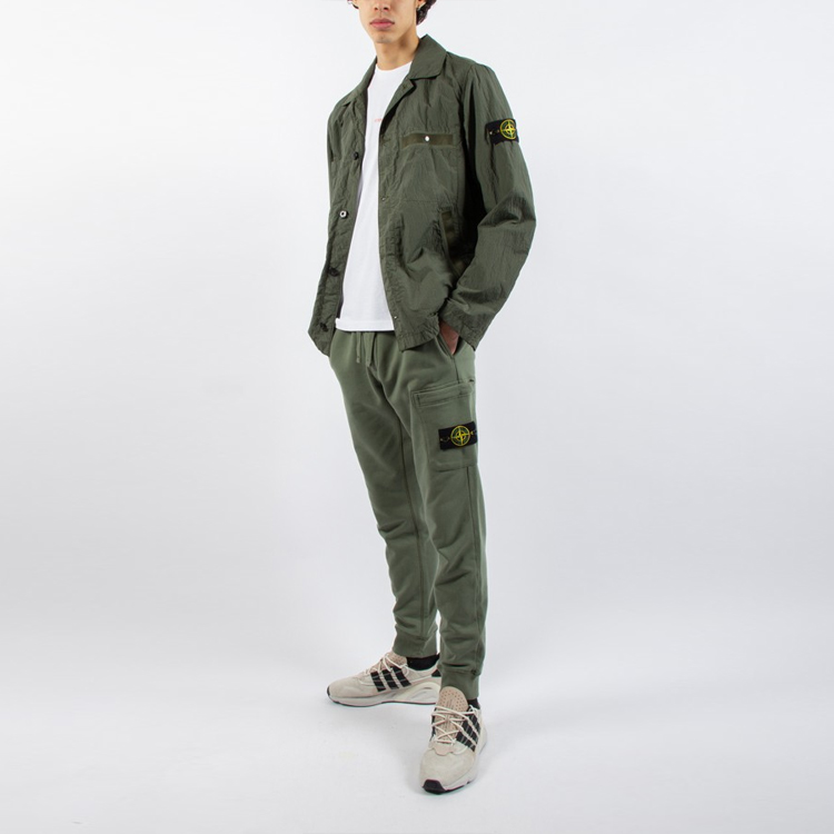 STONE ISLAND Compass Patch Utility Jacket Military Green Menswear 721544229-V0058 圖 8