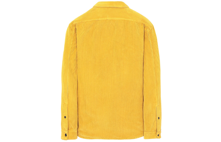 STONE ISLAND Corduroy Loose Fit Long Sleeve Jacket Yellow Mens 691511239-V0034 圖 3