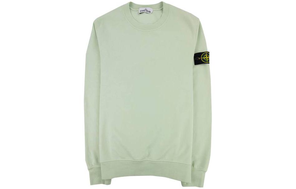 Stone Island Crewneck Logo Sweatshirt Light Green 771521842-V0055