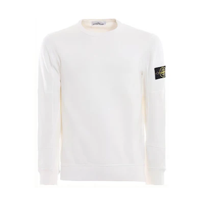 Stone Island Crewneck Pullover Long Sleeve Sweatshirt White 691563420-V0001
