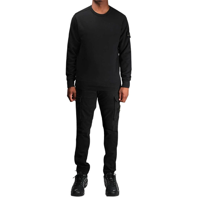 Stone Island Crewneck Pullover Sweatshirt  Black 711562720-V0029 圖 4