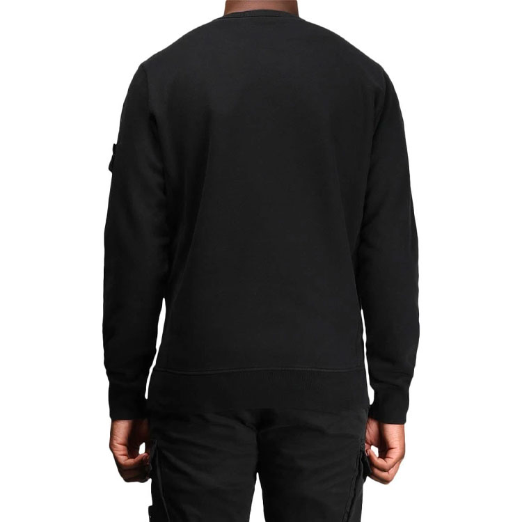 Stone Island Crewneck Pullover Sweatshirt  Black 711562720-V0029 圖 5