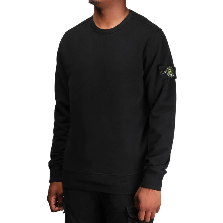 Stone Island Crewneck Pullover Sweatshirt  Black 711562720-V0029 圖 6