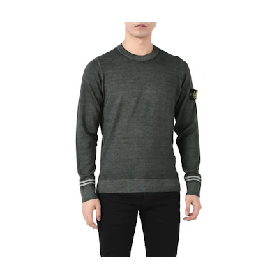 Stone Island Crewneck Pullover Sweatshirt Gray 7315555A8-V0059