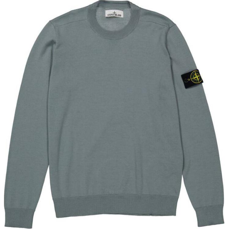 Stone Island Crewneck Pullover Sweatshirt Gray Long Sleeve 7915510C4-V0055
