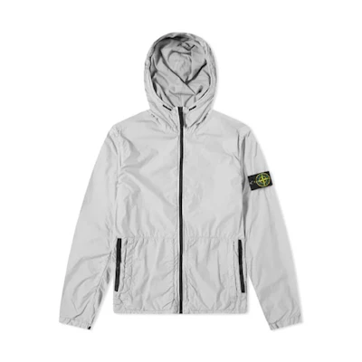 Stone Island Crinkle Lightweight Hooded Jacket Grey 721543330-V0064