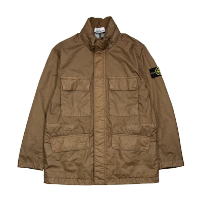 Stone Island Detachable Hood Full-Zip Jacket Men’s Taupe Brown 781542423-V0098