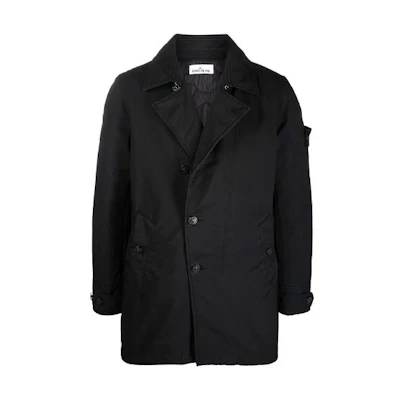 Stone Island Double-Breasted Tailored Jacket Black 751542149-V0029