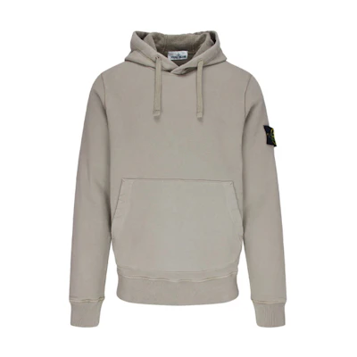 Stone Island Drawstring Pullover Hoodie - Gray 731564120-v0092
