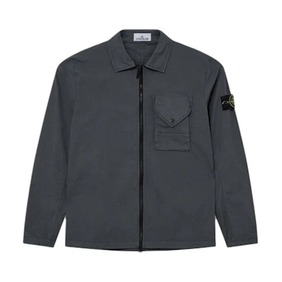 Stone Island Dual-Zip Chest Pocket Long Sleeve Jacket Men’s - Dark Grey 791511010-V0062