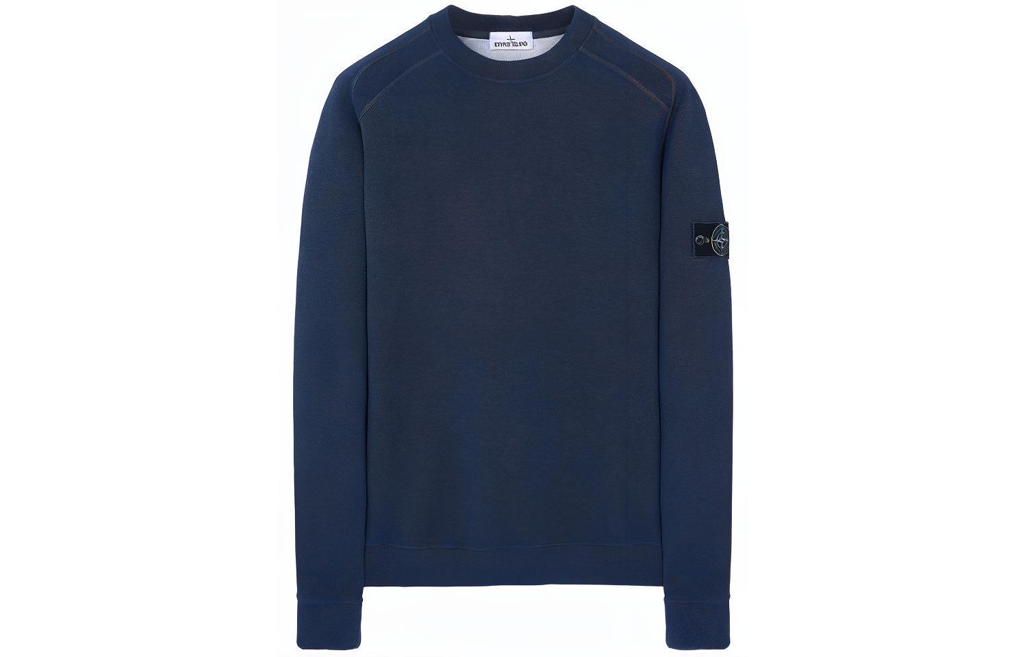 STONE ISLAND Dust Series  Pullover Sweatshirt Navy Blue - Autumn Casual Wear 731562290-V2M43