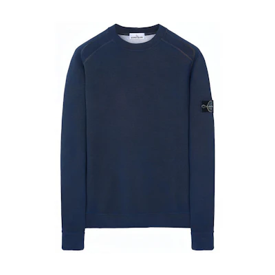 STONE ISLAND Dust Series Pullover Sweatshirt Navy Blue - Autumn Casual Wear 731562290-V2M43