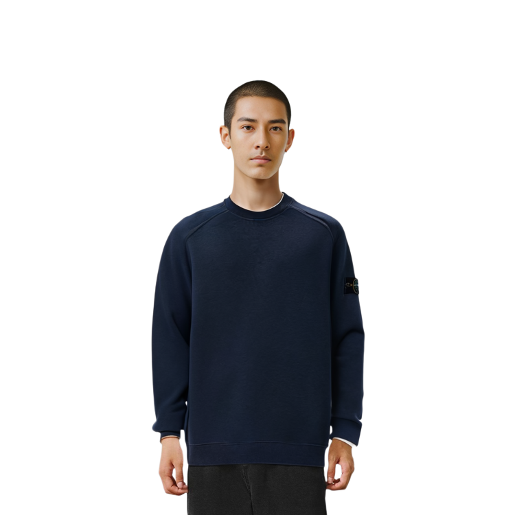 STONE ISLAND Dust Series  Pullover Sweatshirt Navy Blue - Autumn Casual Wear 731562290-V2M43 圖 4
