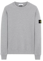 Stone Island Dusty Gray Logo Crewneck Long Sleeve Sweatshirt 731563020-V0M64 Stone Island Dusty Gray Logo Crewneck Long Sleeve Sweatshirt 731563020-V0M64