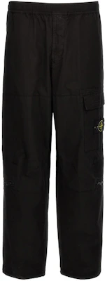 Stone Island 彈性腰帶徽章寬鬆版型工裝褲 黑色 801532611-V0029 Buy Stone Island 彈性腰帶徽章寬鬆版型工裝褲 黑色 801532611-V0029