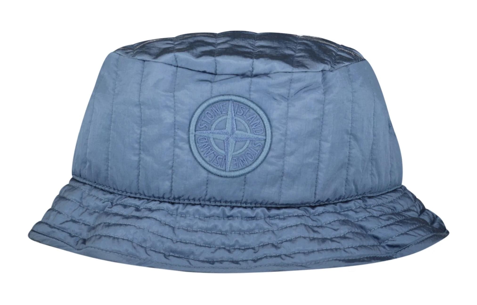 Order STONE ISLAND Topi Embroidered Logo Nylon Biru 771599876V0046
