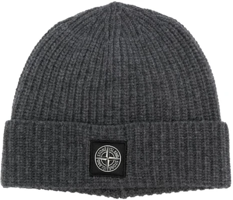 Stone Island 刺繡徽章男士針織毛帽 - 深灰色 7915N10B5V0M67 Order Stone Island 刺繡徽章男士針織毛帽 - 深灰色 7915N10B5V0M67